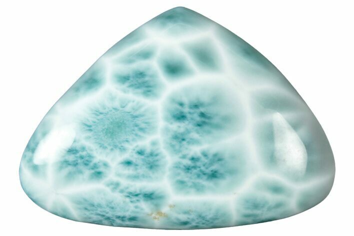 Polished Larimar Cabochon - Dominican Republic #315148